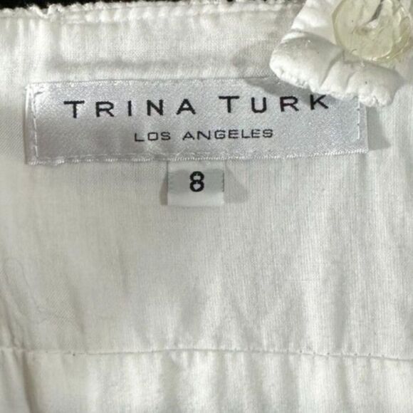 Trina Turk Women's Cut Trellis Lucia Eyelet Lace Short Tank Sun Dress Size 8 - Picture 5 of 9